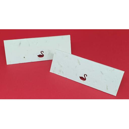 Swan Die Cut Seeded Plantable Table Place Name Cards