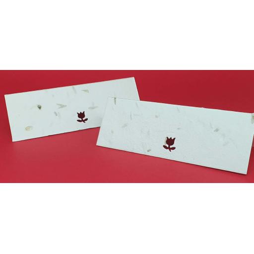 Flower Die Cut Seeded Plantable Table Place Name Cards