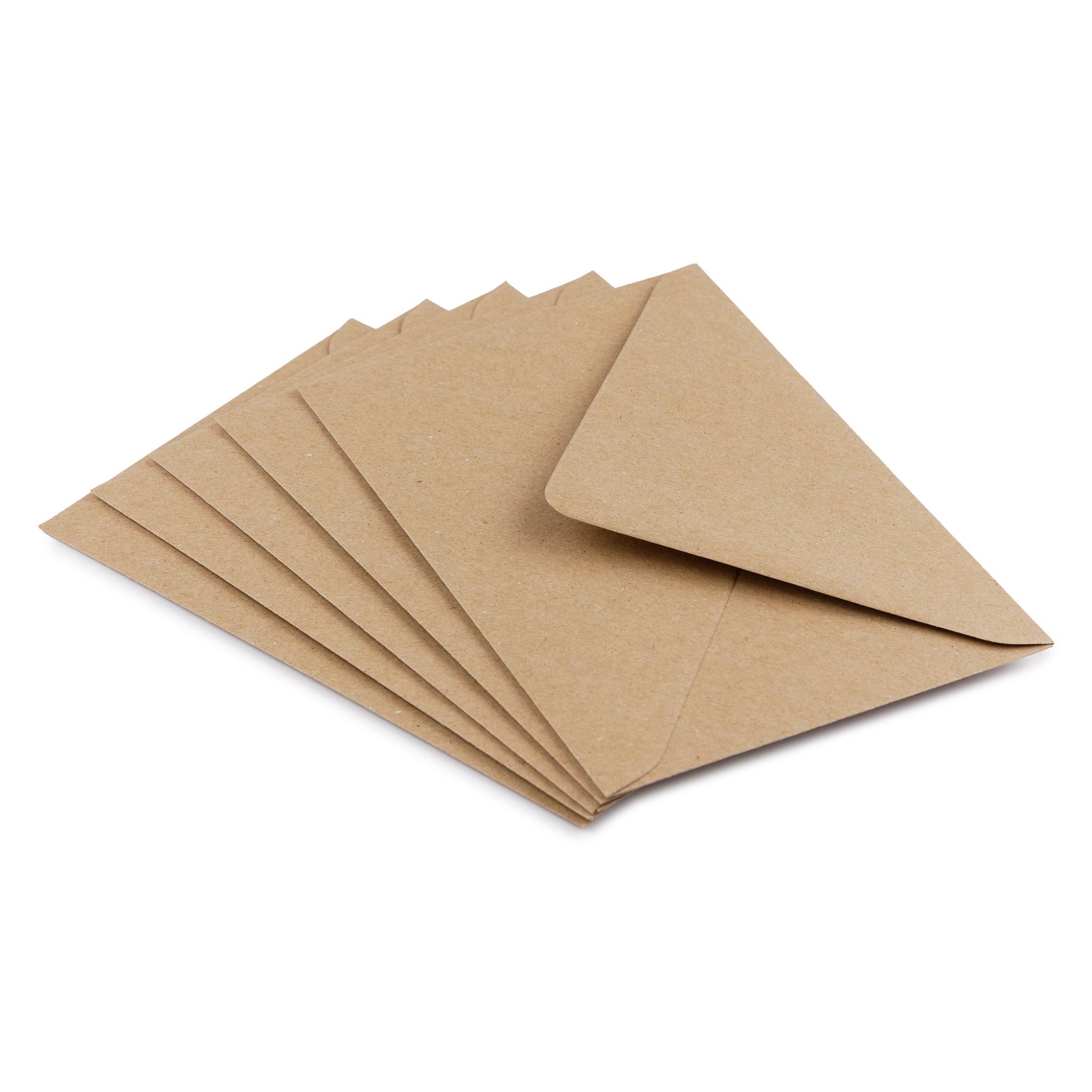 DL Natural Brown Kraft Fleck Envelopes Mankey Monkey